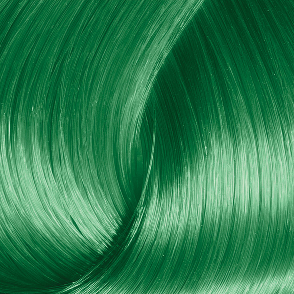 direct dye green aurora hair color swatch
