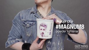 guy tang holding magnum 8 powder lightener